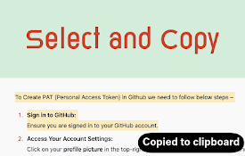 Select and Copy