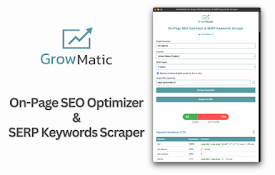 GrowMatic On-Page SEO Optimizer &amp; SERP Keywords Scraper