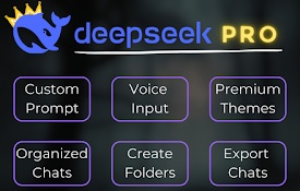 DeepSeek Pro - 自定义提示词 | 导出聊天、语音 | 主题和文件夹