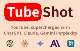 Tube Shot : YouTube摘要、脚本撰写、关键见解与ChatGPT、Claude、Gemini、Perplexity
