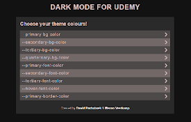 Udemy Dark Theme
