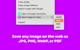 Save Image As JPG, PNG, WebP