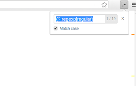 Regex search