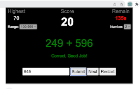 Math Flashcard Game