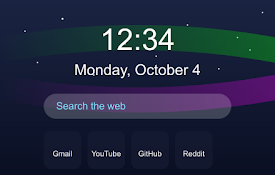 Midnight Aurora New Tab