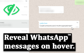 Privacy Extension For WhatsApp Web