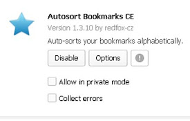 Autosort Bookmarks CE