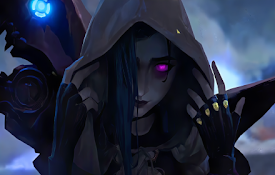 Jinx in the Shadows: Arcane Hooded Style  Live Wallpaper