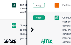 ChatGPT Copy Button Extension