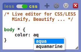 Live editor for CSS, Less &amp; Sass - Magic CSS