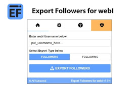Export Followers for webI