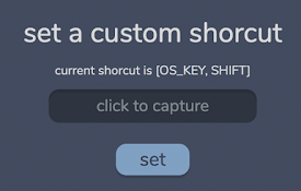Incognito click shorcut