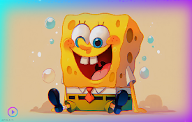 Underwater Laughs SpongeBob and Bubbles Live Wallpaper