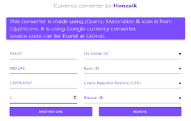 Currency converter by Honzaik