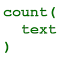 count(text)