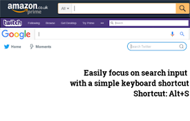 Focus on first input (keyboard shortcut)