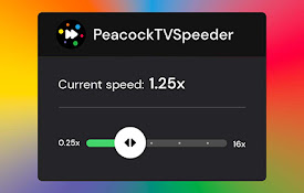 Peacock TV Speeder: adjust playback speed