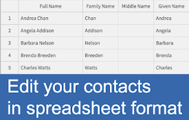 Contact Editor for Google Contacts