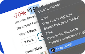 XPath One-Click Copy