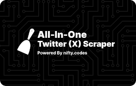 Twitter (X) Scraper - Data Extractor &amp; Exporter