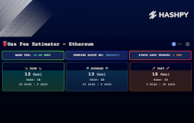 Gas Fee Estimator by HASHPY