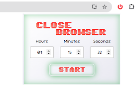 Close Browser - Schedule the Shutdown of Your Tabs