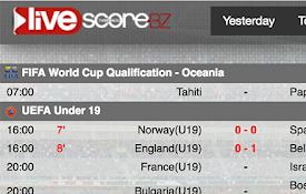 LiveScore.BZ - Live Football Scores