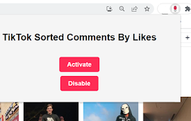 TikTok Sorted Comments By Likes