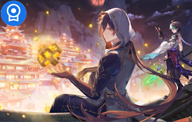 Zhongli And Xiao Lanterns Rite Live Wallpaper