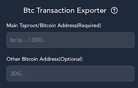 Btc Transaction Exporter