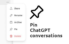 Pinnable ChatGPT：在侧边栏中钉选 GPT 对话