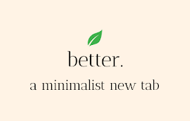 Better - A Minimalist Homepage