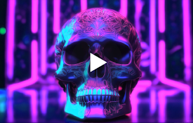 Neon Skull Live Wallpaper New Tab