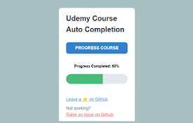 Udemy Course Auto Completion