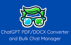 ChatGPT: Export PDF/DOCX and Delete Chats Massively
