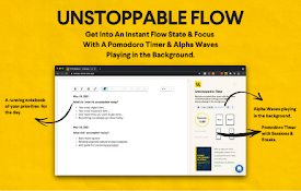 Unstoppable Flow Pomodoro Timer &amp; Alpha Waves