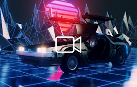 DeLorean Car Retro Live Wallpaper