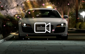 Audi R8 Parked at Night Live Wallpaper