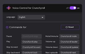 Voice Control for Crunchyroll