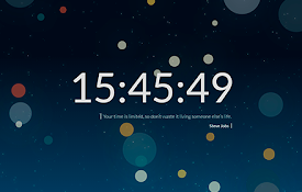 New Tab Clock