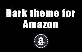 Black theme for Amazon