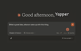 Yapping: Voice mode for Claude.ai