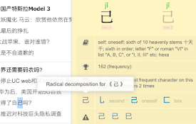 Chinese Console Popup Dictionary
