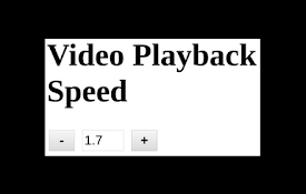 Video Playback Speed