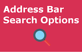 Address Bar Search Options