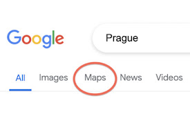 Google Maps Button Search