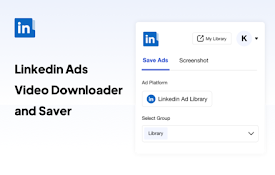 Ad Library - Linkedin广告视频下载器和数据导出