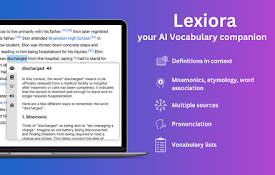 Lexiora - AI dictionary &amp; vocabulary builder