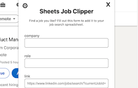 Sheets Job Clipper