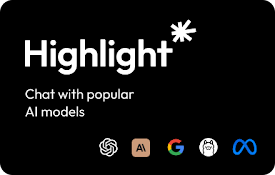 HighlightX | AI Chat with Ollama, Local AI, Open AI, Claude, Gemini &amp; more
